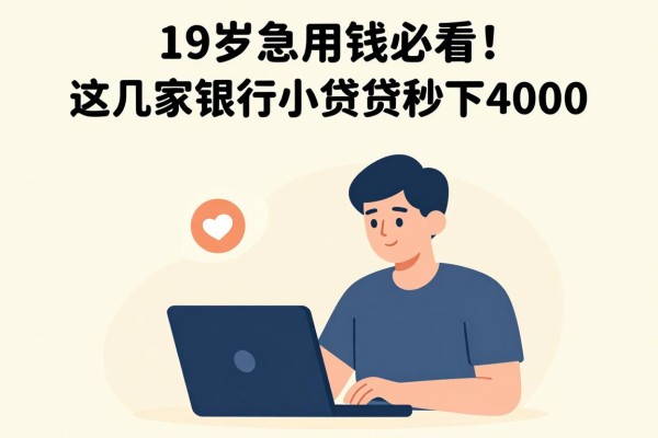 19岁急用钱必看！这几家银行小额贷款秒下4000，稳下软件太赞了