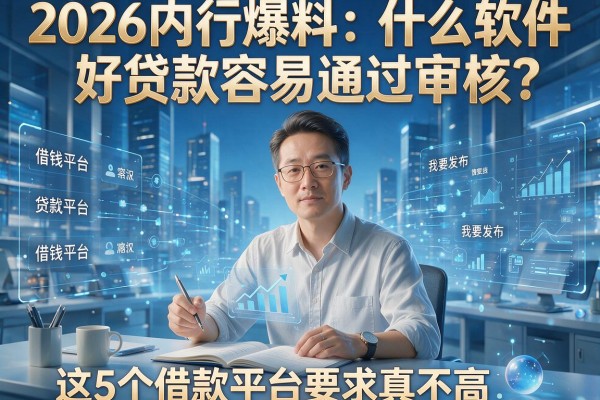2026内行爆料:什么软件好贷款容易通过审核?这5个借款平台要求真不高!