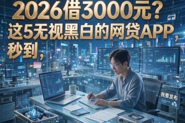 2026借3000元？这5无视黑白的网贷APP，秒到！