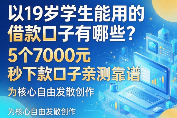 19岁学生能用的借款口子有哪些?5个7000元秒下款口子亲测靠谱