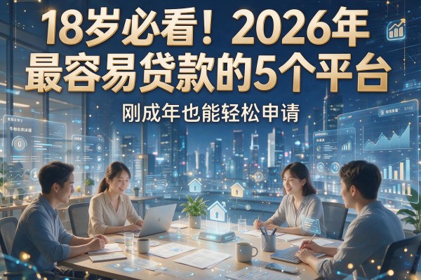 18岁必看！2026年最容易贷款的5个平台，刚成年也能轻松申请