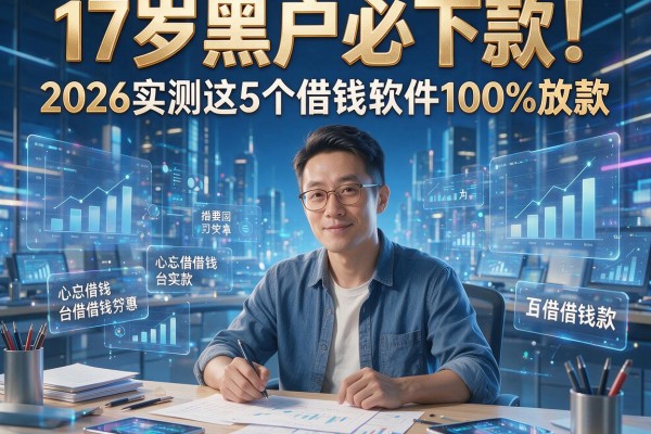 17岁黑户必下款！2026实测这5个借钱软件100%放款