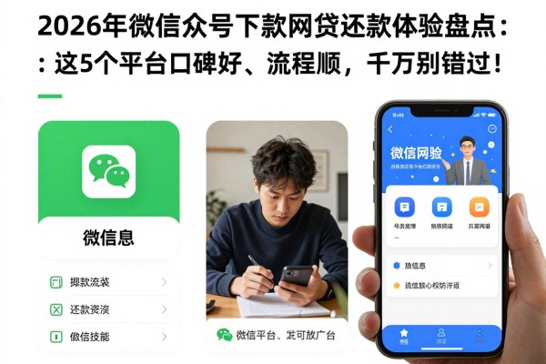 2026年微信公众号下款网贷还款体验盘点：这5个平台口碑好、流程顺，千万别错过！