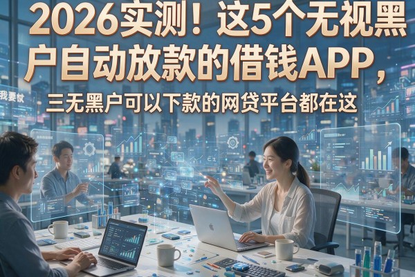 2026实测!这5个无视黑户自动放款的借钱APP,三无黑户可以下款的网贷平台都在这