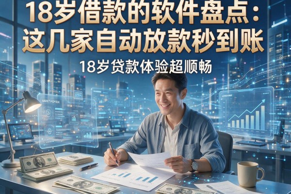 18岁借款的软件盘点:这几家自动放款秒到账,18岁贷款体验超顺畅