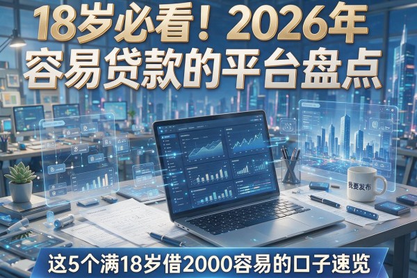 18岁必看！2026年容易贷款的平台盘点，这5个满18岁借2000容易的口子速览