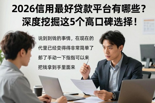 2026信用最好贷款平台有哪些？深度挖掘这5个高口碑选择！