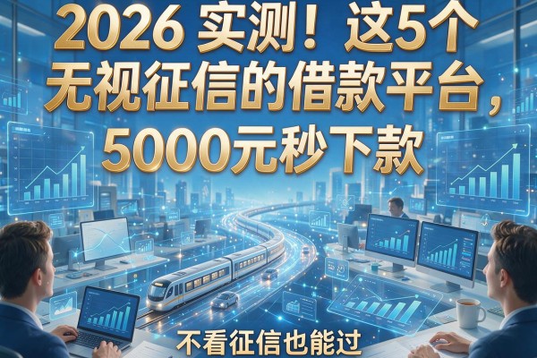 2026实测！这5个无视征信的借款平台，5000元秒下款，不看征信也能过