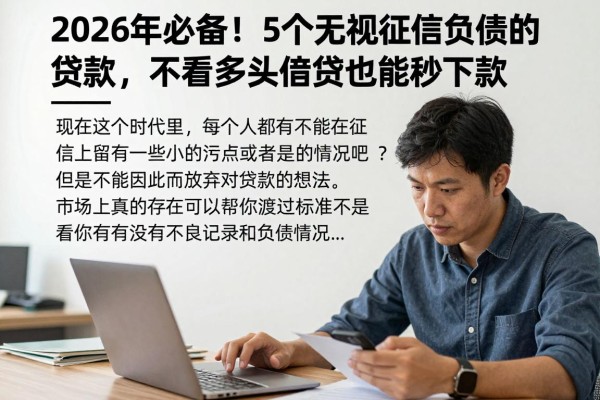 2026年必备!5个无视征信负债的贷款,不看多头借贷也能秒下款