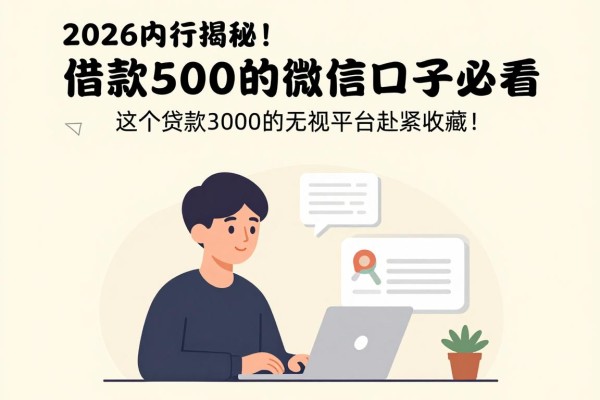 2026内行揭秘!借款500的微信口子必看,这5个贷款3000的无视平台赶紧收藏!