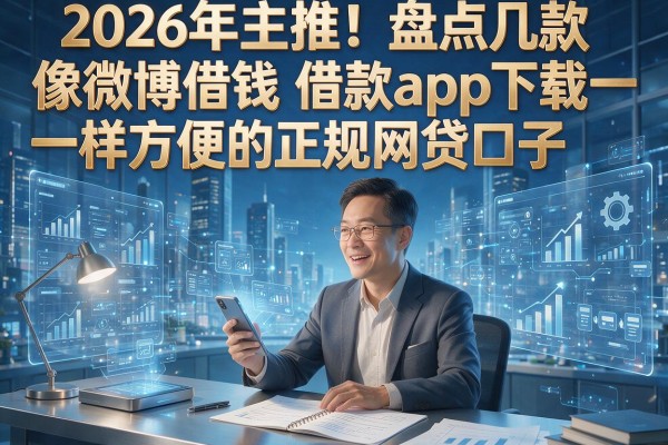 2026年主推！盘点几款像微博借钱‌借款app下载一样方便的正规网贷口子