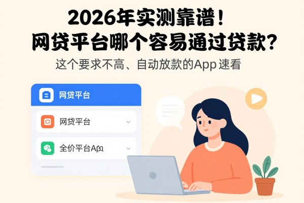 2026年实测靠谱！网贷平台哪个容易通过贷款？这5个要求不高、自动放款的App速看