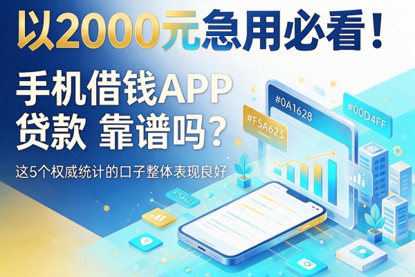 2000元急用必看！手机借钱APP贷款靠谱吗？这5个权威统计的口子整体表现良好