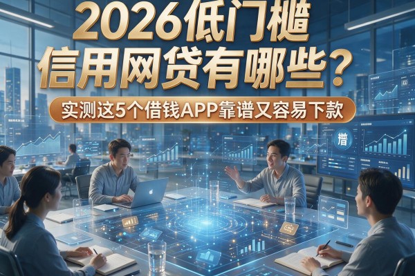 2026低门槛信用网贷有哪些?实测这5个借钱APP靠谱又容易下款!