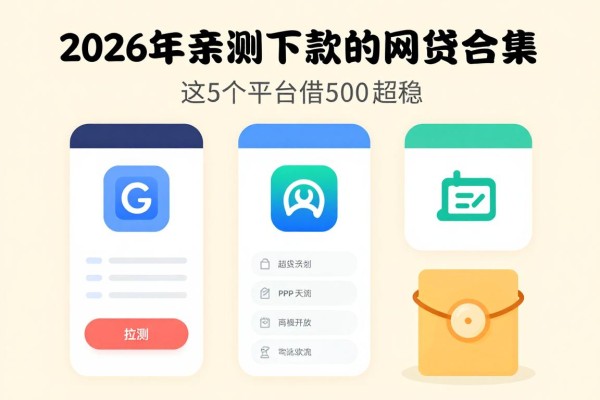 2026年亲测!现在最容易下款的网贷app合集,这5个平台借5000超稳