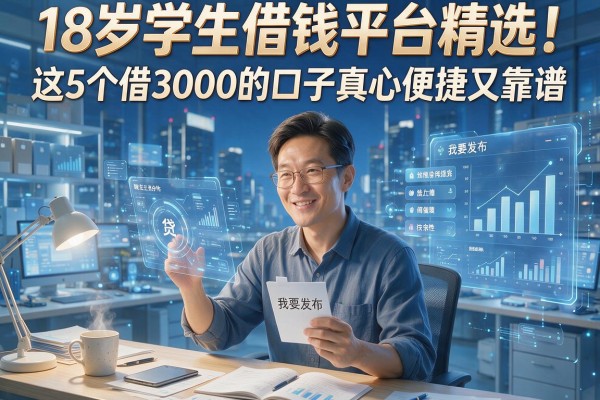 18岁学生借钱平台精选！这5个借3000的口子真心便捷又靠谱