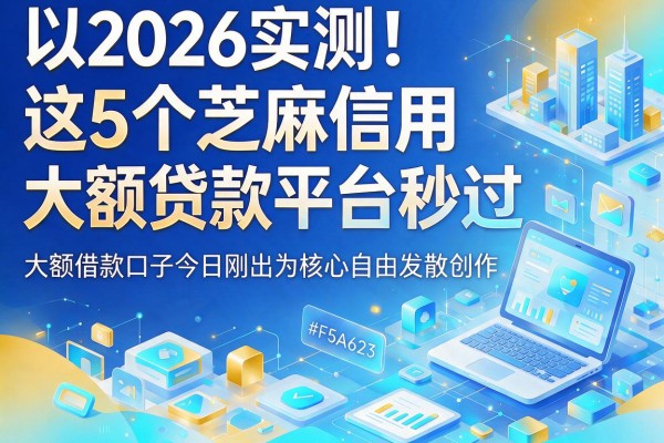 2026实测!这5个芝麻信用大额贷款平台秒过,大额借款口子今日刚出