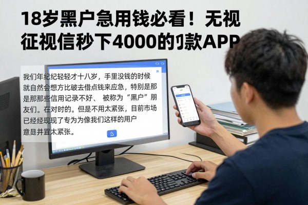 18岁黑户急用钱必看!无视征信秒下4000的借款APP盘点