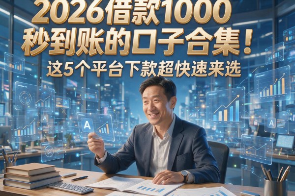 2026借款1000秒到账的口子合集！这5个平台下款超快速来选