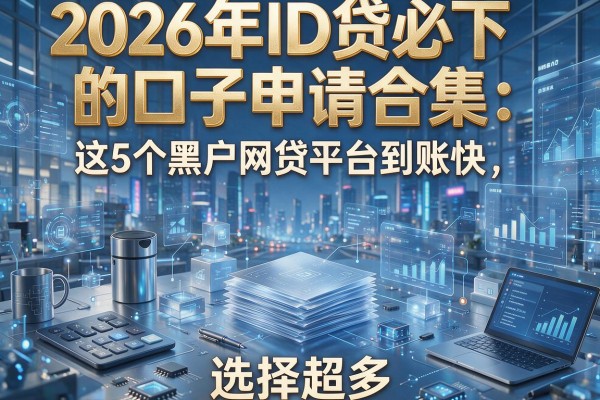 2026年ID贷必下的口子申请合集:这5个黑户网贷平台到账快,选择超多!
