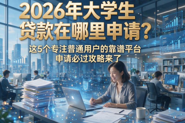 2026年大学生贷款在哪里申请？这5个专注普通用户的靠谱平台申请必过攻略来了！