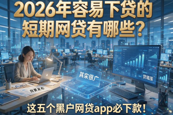 2026年容易下贷的短期网贷有哪些?范围其实很广,这五个黑户网贷app必下款!