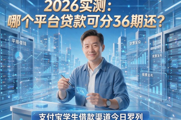 2026实测：哪个平台贷款可分36期还？支付宝学生借款渠道今日罗列！