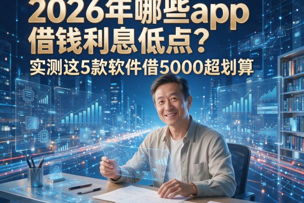 2026年哪些app借钱利息低点?实测这5款软件借5000超划算!
