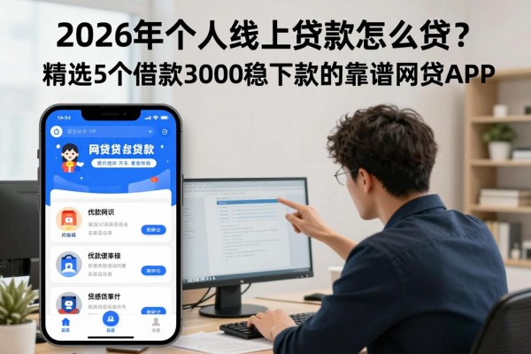 2026年个人线上贷款怎么贷?精选5个借款3000稳下款的靠谱网贷APP