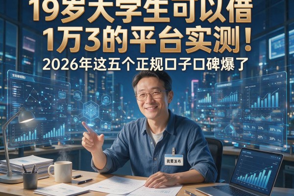 19岁大学生可以借1万3的平台实测!2026年这五个正规口子口碑爆了