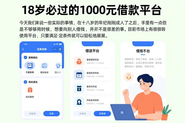 18岁必过的1000元借款平台,这5个通过率高!