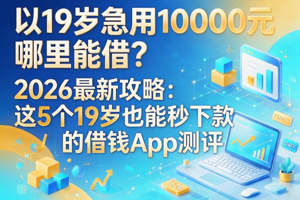 19岁急用10000元哪里能借?2026最新攻略:这5个19岁也能秒下款的借钱App测评