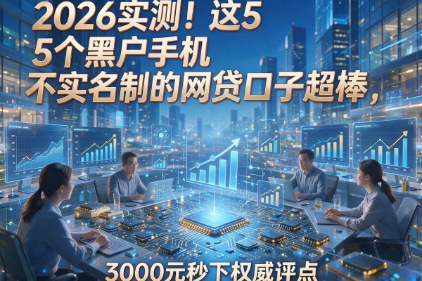 2026实测！这5个黑户手机不实名制的网贷口子超棒，3000元秒下权威评点
