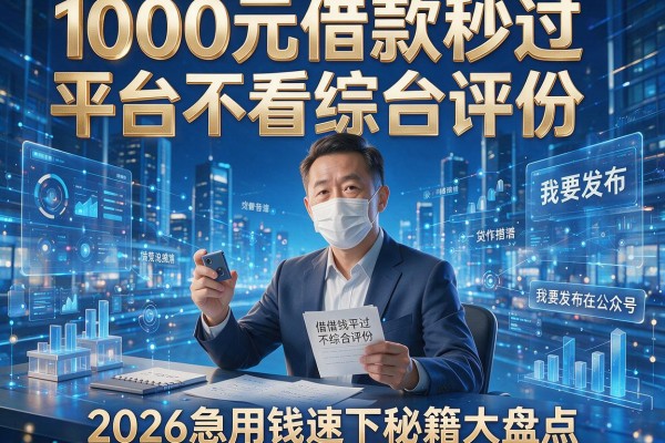 1000元借款秒过平台不看综合评分,2026急用钱速下秘籍大盘点!