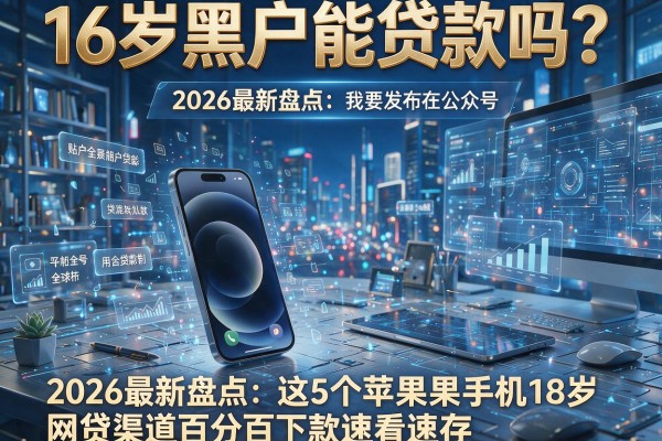 16岁黑户能贷款吗？2026最新盘点：这5个苹果手机18岁网贷渠道百分百下款速看速存！