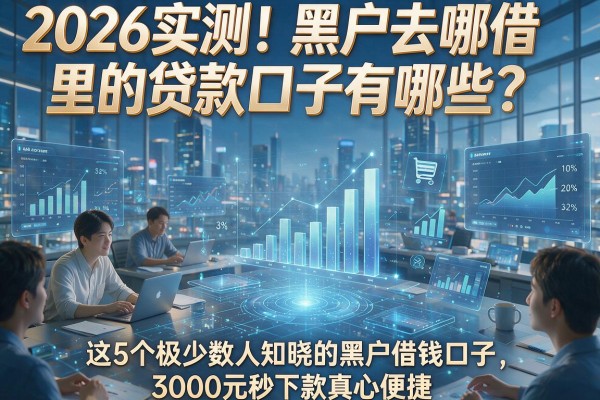 2026实测！黑户去哪借里的贷款口子有哪些？这5个极少数人知晓的黑户借钱口子，3000元秒下款真心便捷！