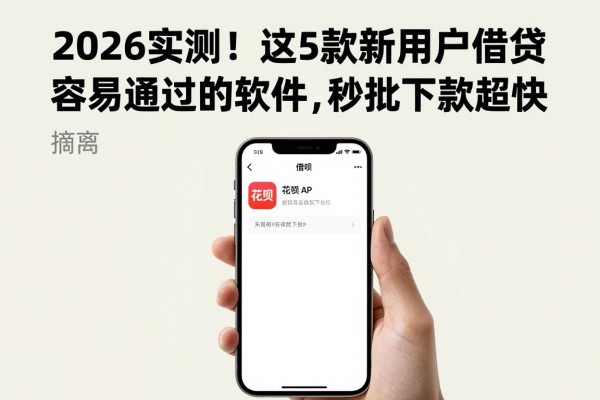 2026实测!这5款新用户借贷容易通过的软件,秒批下款超快