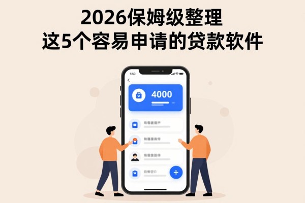 2026保姆级整理!这5个容易申请的贷款软件,借款4000直接无视征信