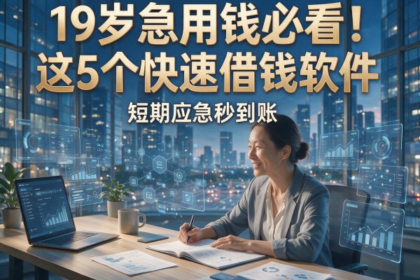 19岁急用钱必看！这5个快速借钱软件，短期应急秒到账