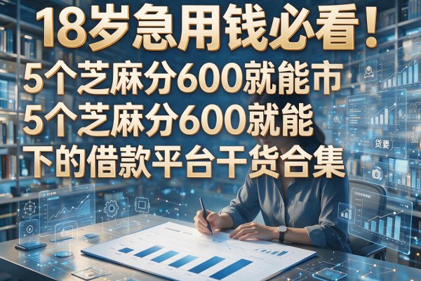 18岁急用钱必看！5个芝麻分600就能下的借款平台干货合集