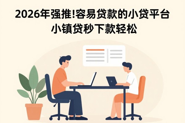 2026年强推!这5个最容易贷款的小贷平台,小额借款秒下款超轻松