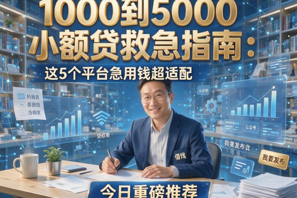 1000到5000小额贷救急指南:这5个平台急用钱超适配,今日重磅推荐!