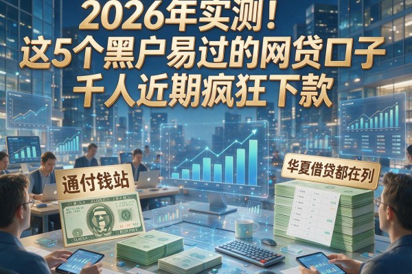 2026年实测!这5个黑户易过的网贷口子千人近期疯狂下款,通付钱站、华夏借贷都在列!