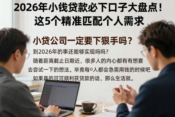 2026年小额贷款必下口子大盘点！这5个精准匹配个人需求