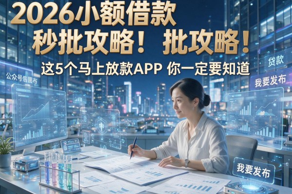2026小额借款秒批攻略!这5个马上放款APP你一定要知道