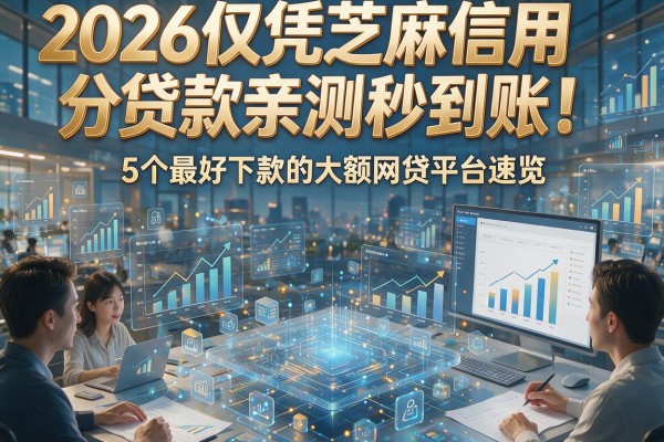 2026仅凭芝麻信用分贷款亲测秒到账!5个最好下款的大额网贷平台速览