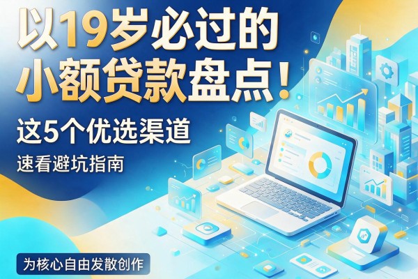 19岁必过的小额贷款盘点!这5个优选渠道,速看避坑指南
