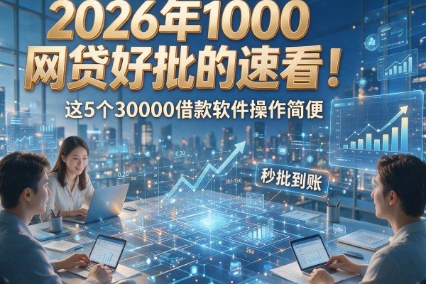 2026年1000网贷好批的速看!这5个30000借款软件操作简便,秒批到账