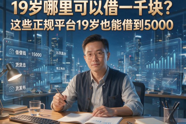 19岁哪里可以借一千块?这些正规平台19岁也能借到5000