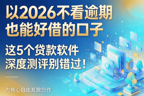 2026不看逾期也能好借的口子,这5个贷款软件深度测评别错过!